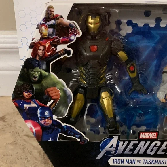 Marvel Gamerverse Avengers Iron Man and Taskmaster Figures NEW Original Sun - Picture 10 of 12
